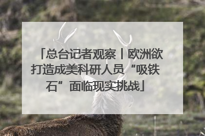 总台记者观察丨欧洲欲打造成美科研人员“吸铁石”面临现实挑战